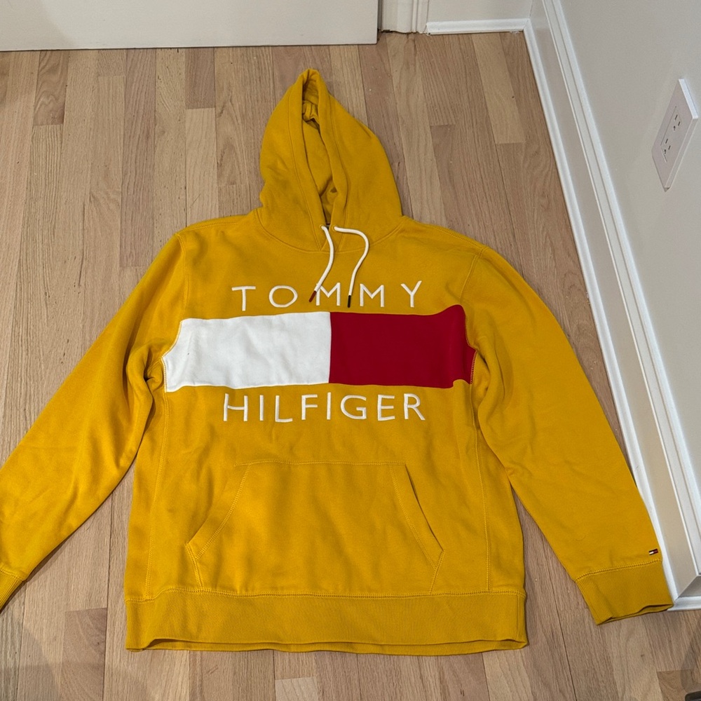 Tommy Hilfiger Mustard Yellow Hoodie Sweater